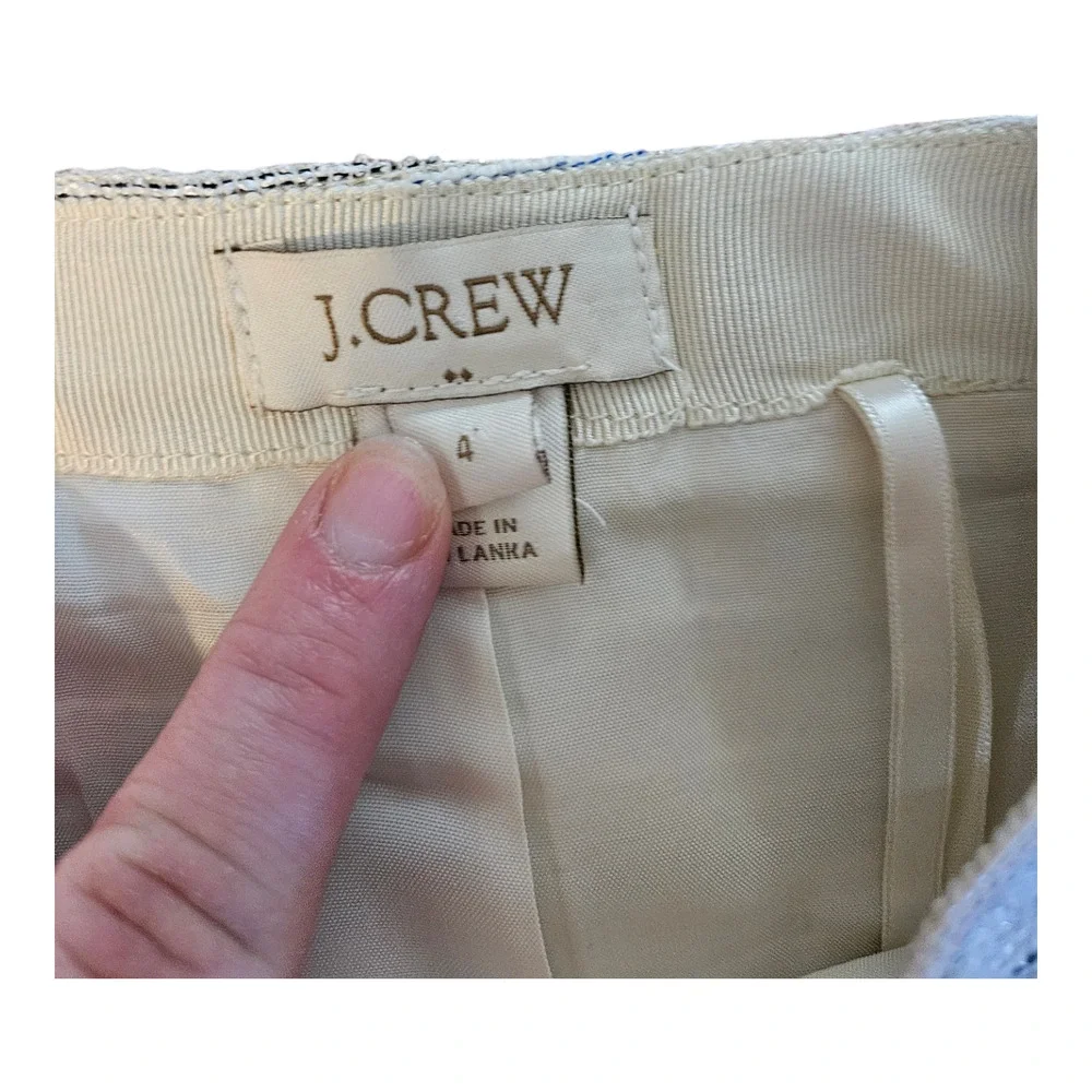 J. Crew Size 4 Beige Mini Skirt